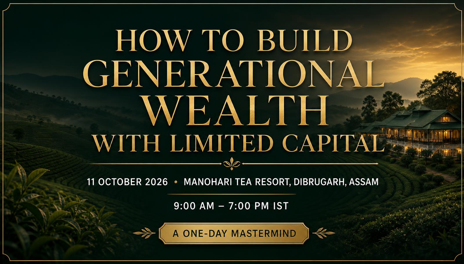 How to Build Generational Wealth with Limited Capital banner